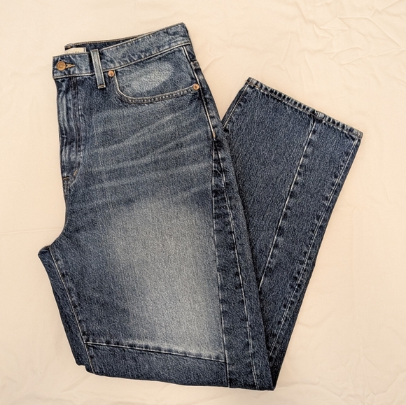Madewell baggy tapered jeans in fanwell wash size 30 NWT - Picture 10 of 10